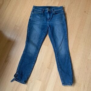 Ann Taylor Ankle Tie Jeans